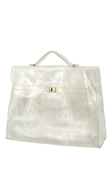 hermes kelly vinyl limited edition 1999|Hermes kelly bag transparent.